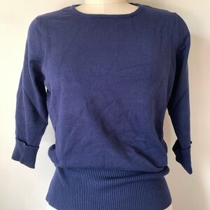 Monterey Bay Classic Navy Crew Neck Sweater Hepburn